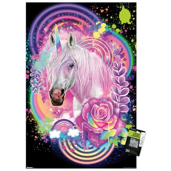 Sheena Pike - Unicorn Spirit Wall Poster with Pushpins, 22.375" x 34"