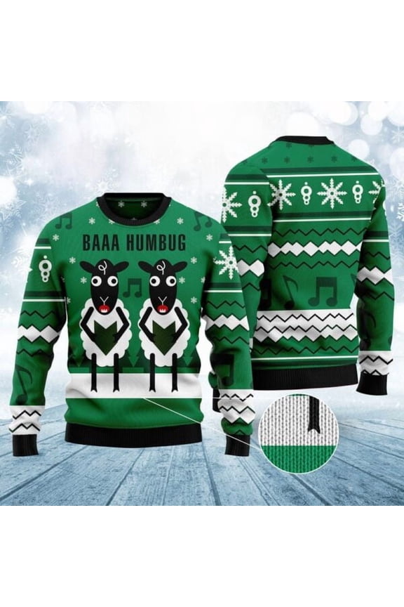 Sheep 3D Christmas Sweater, Christmas Sweater, 3D Sweater, Funny Xmas Sweaters