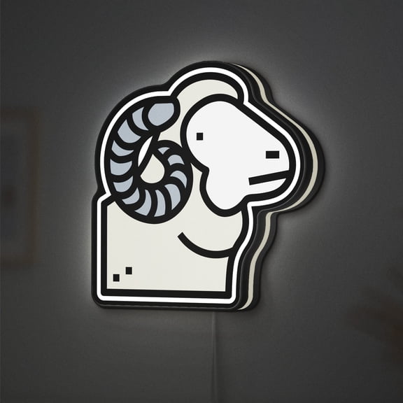 Sheep 3D Novelty Light Box for Children' s Rooms, Cute Animal Decor for Kids and Farm Animal Lovers (Width 12 inch, 30cm)