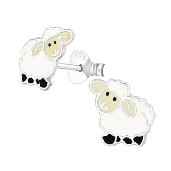 Sheep 925 Sterling Silver Stud Earrings