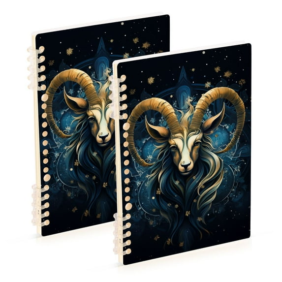 Sheep Blue Ring Binder Notebook Journey Note Diary College Ruled Spiral Notebook Study Loose Leaf Paper A5 60 Pages