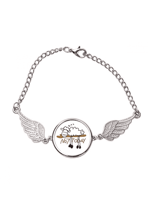 Sheep Branches Rest Sleep Bracelet Wristband Angel Wings Bangle