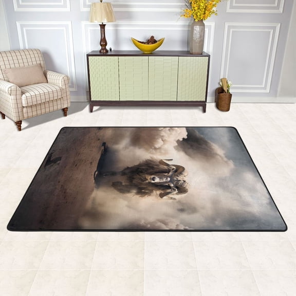Sheep Clouds Run Area Rug Washable 72 x 48 Floor Carpet Mat Non Slip for Bedroom Living Room Kids Room Home Decor