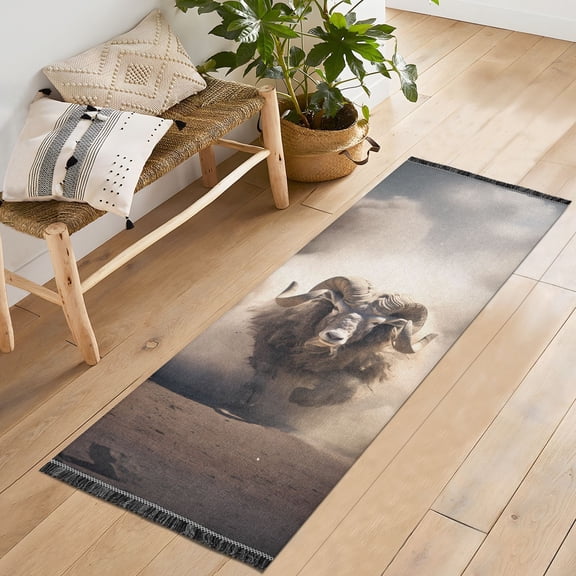 Sheep Clouds Run Runner Rug Machine Washable Area Rugs Carpet Non Slip Entryway Mat for Bedroom Entryway Front Door