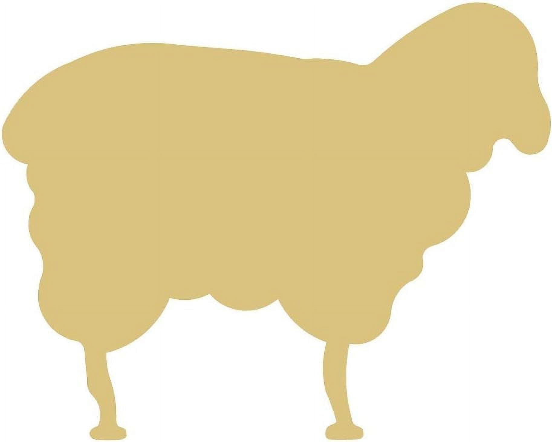 Sheep Cutout Unfinished Wood Animal Kids Nursery Decor Baby Shower Party MDF Shaped Canvas 2 (12 ...