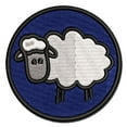 thumbnail image 1 of Sheep Doodle Applique Multi-Color Embroidered Iron-On Patch - 2.0 Inch Mini, 1 of 5