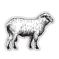thumbnail image 1 of Sheep Drawing - 3" Vinyl Sticker - For Car Laptop Water Bottle Phone - Waterproof Decal, 1 of 1