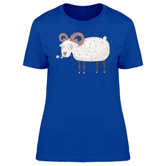Sheep Eating Flower Tee Women's -Image by Shutterstock