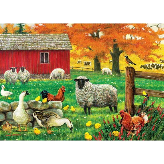 Cobble Hill - Sheep Farm - 35 Piece Tray Puzzle