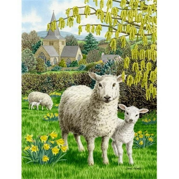 Sheep Flag Canvas House Size