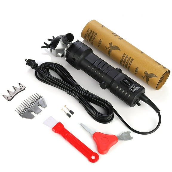 Sheep Goat Shears Clippers Electric Animal Shave Grooming Farm Supplies Black (450W, 110V)