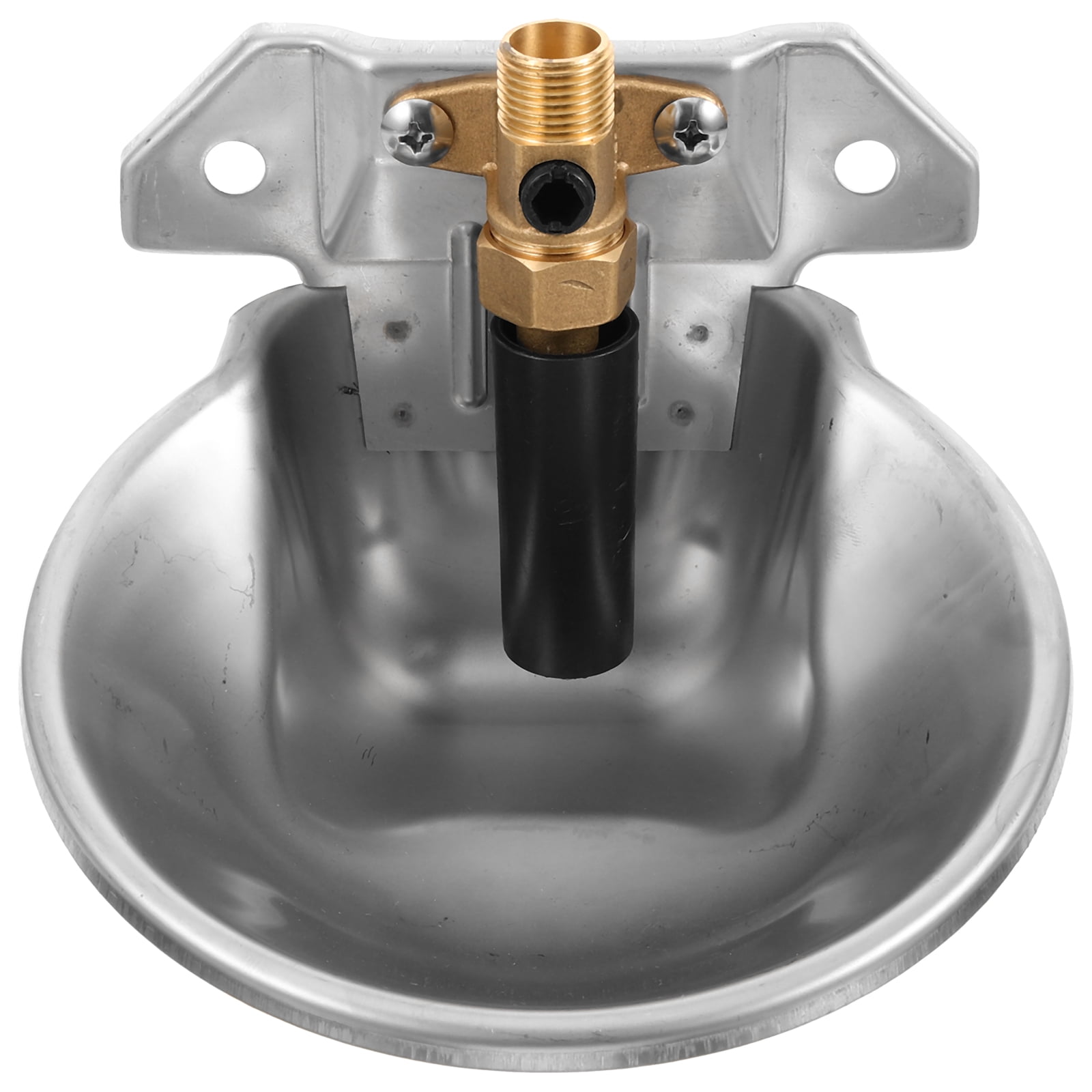Automatic Horse Drinking Waterer Bowl,Upgrade Stainless Steel Farm Livestock Water Dispenser With Drain Hole And Float Valve For Horse,Dog