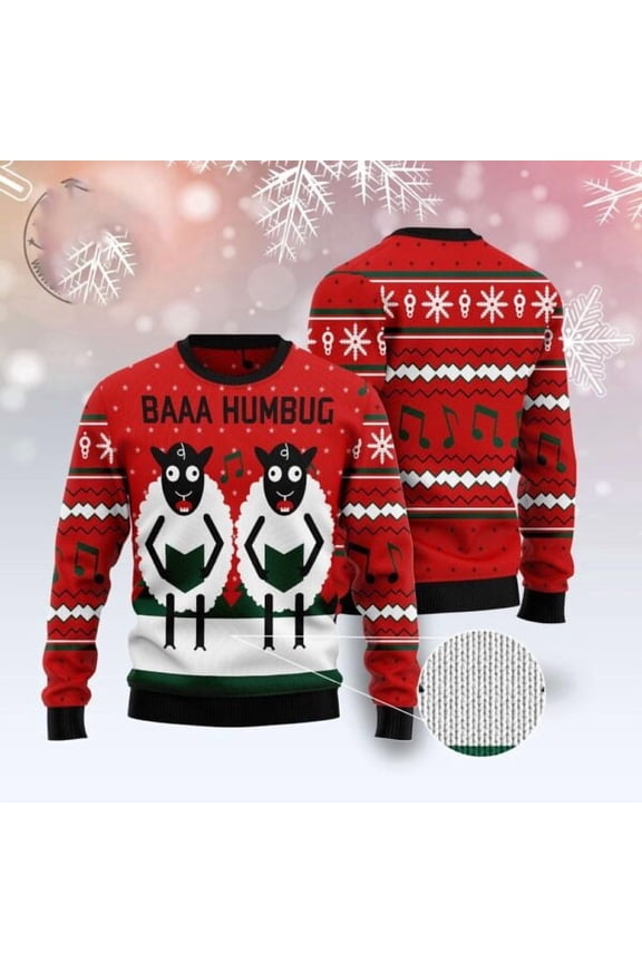 Sheep Lalala 3D Christmas Sweater, Christmas Sweater, 3D Sweater, Funny Xmas Sweaters