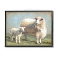 thumbnail image 1 of Sheep Lamb Family Farm Animals & Insects Painting Black Framed Art Print Wall Art, 1 of 7
