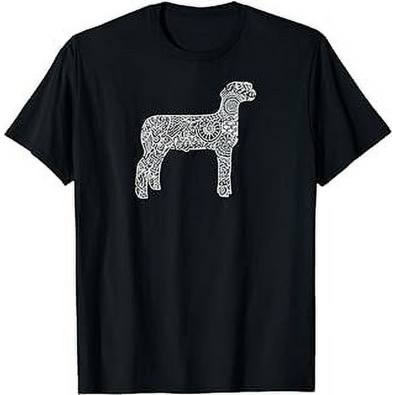 Sheep Livestock Show Mandala T-Shirt - Lamb Ram Stock Show