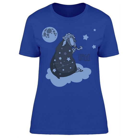 Sheep On Cloud Zodiacal Virgo T-Shirt Women -Image by Shutterstock, Female x-Large