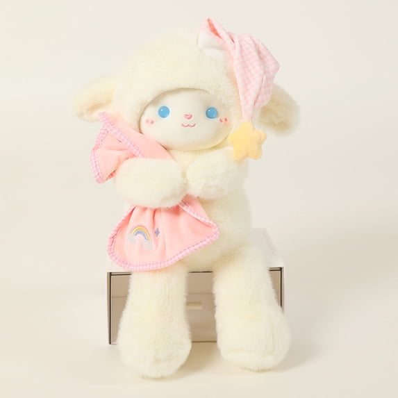Sheep Plush Doll, Pink, 13.0 inch, 1 Pack,Suitable for Kids Cuddle Comfort Decor