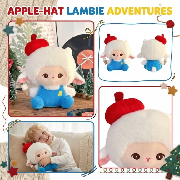 Sheep Plush Toy, Soft Cute, 1 Piece with Hanging Clip,Suitable for Kids Decor Collection Gift