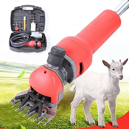 Sheep Shears, 750W Professional Electric Sheep Clippers Potable Animal Long Hair Fur Shearing Clippers, Farm Livestock Grooming Kit w/ Case, Pet Farm Supplies for Shaving in Sheep Goats Cattle