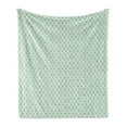 thumbnail image 1 of Sheep Soft Flannel Fleece Throw Blanket, Simplistic Illustration of Fluffy Animal Nursery Theme, Cozy Plush for Indoor and Outdoor Use, 50" x 70", Almond Green Green, by Ambesonne, 1 of 5