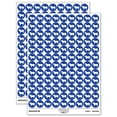 thumbnail image 1 of Sheep Standing Solid 200+ Round Stickers - Dark Blue - Matte Finish - 0.50" Size, 1 of 3