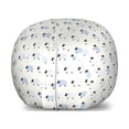 thumbnail image 1 of Sheep Storage Toy Bag Chair, Animals Illustration Repetitive Simplistic Pattern, Stuffed Animal Organizer Washable Bag, Small Size, Ceil Blue Off White, by Ambesonne, 1 of 3