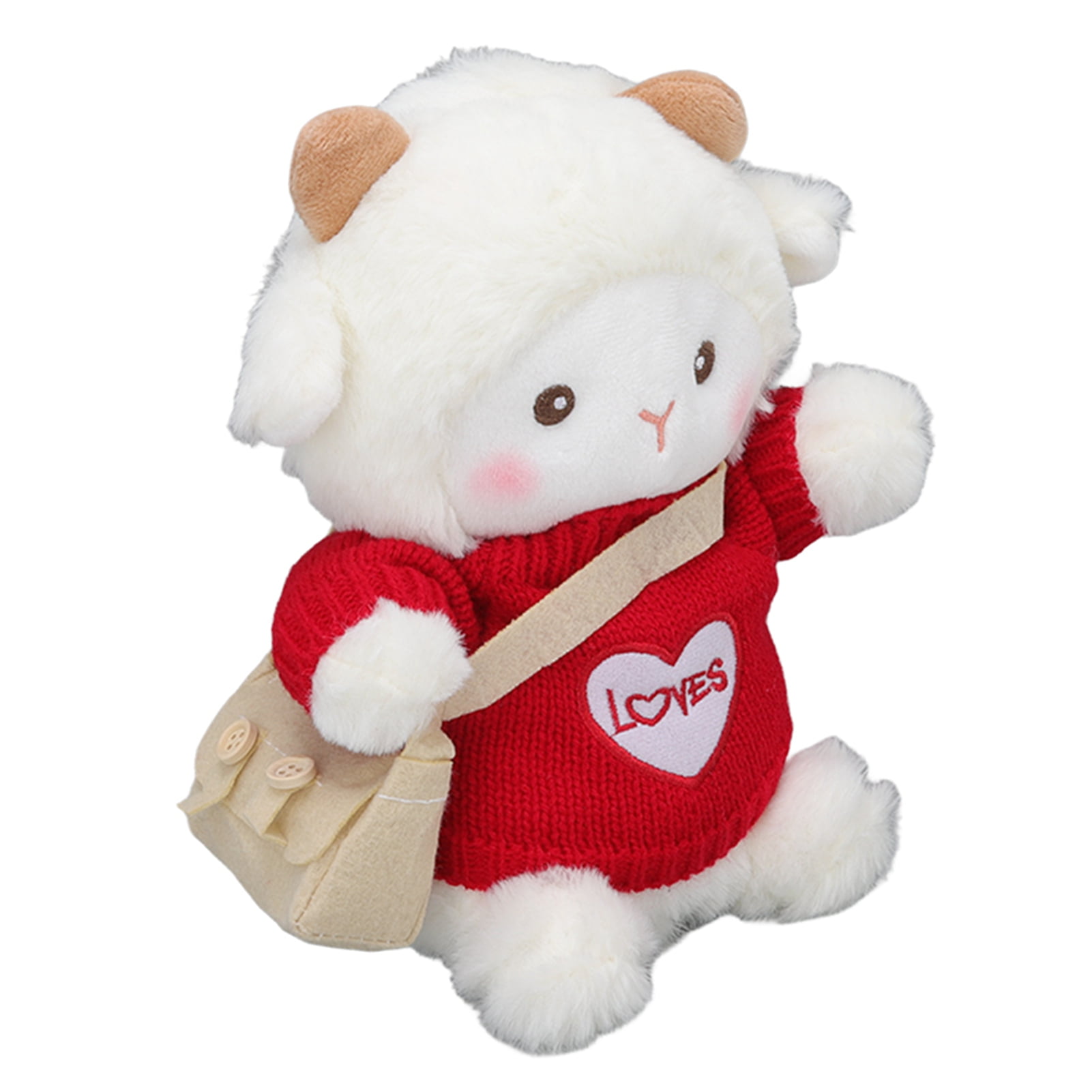 Sheep Stuffed Animal, Lamb Stuffed Animal Soft Skin Friendly Fabric Sheep Plush Toy Cute Plush