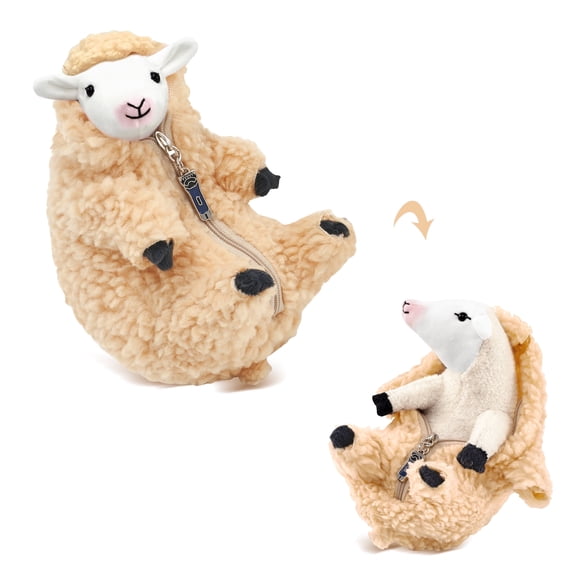 Cute Shaved Sheep Stuffed Animals,Small Plushies Kawaii Lamb Plush Toys, Easter Valentines Mothers Day Birthday Christmas Funny Gifts Sheep Decor for Kids Girls Boys Teens Women