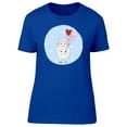 thumbnail image 1 of Sheep With Heart Balloons T-Shirt Women -Image by Shutterstock, Female Small, 1 of 2