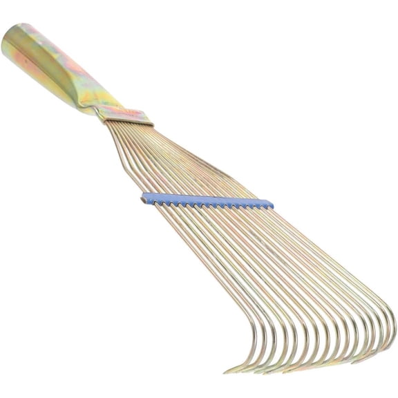 Sheep Wool Rake Brush and Horse Hair Removing Comb for Livestock Grooming, 23cm Small Yellow Tool for Animal Shedding and Itch Relief