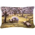 thumbnail image 1 of Sheep by Daphne Baxter Fabric Decorative Pillow, 1 of 1