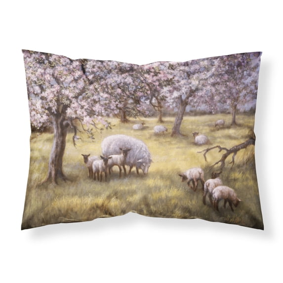 Sheep by Daphne Baxter Fabric Standard Pillowcase
