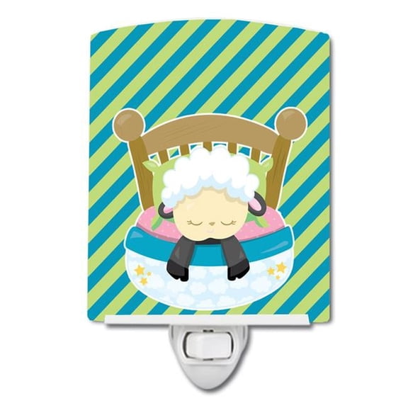 Sheep in Bed Ceramic Night Light