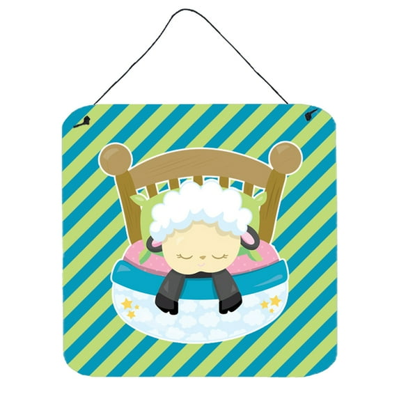 Sheep in Bed Wall or Door Hanging Prints