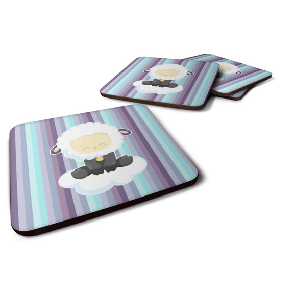 Sheep on Cloud Foam Coaster Set of 4