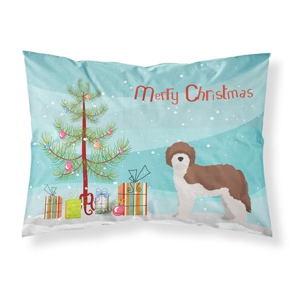 Sheepadoodle Christmas Tree Fabric Standard Pillowcase
