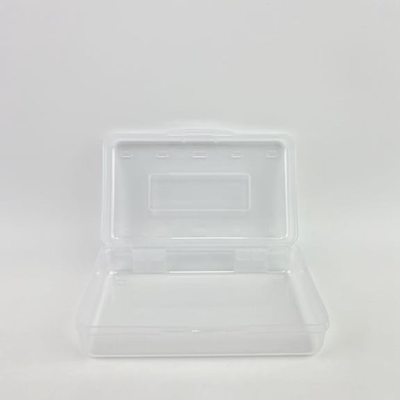 Sheepisky Stationery boxes,Clear Large Pencil Case Hard Plastic Pencil Box Office Supplies Storage Container Organizer Boxes