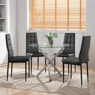 Glass Dining Table Sets For 4 in Dining Room Sets Walmart