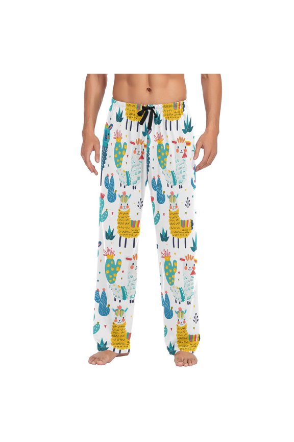 Sheeps Cactus Men's Pajama Pants with Pocket Lounge Pants Pajama Sleep Pant Pj Comfortable
