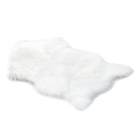 Sheepskin Area Rug Soft Shag Carpet Machine Washable Fuzzy Throw for Nursery Living Room Bedroom