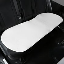 Sheepskin Car Seat Cushion, Soft Comfort Fur Wool Car Seat Covers, Winter Warm Auto Front Seat Cushion Pad, Fuzzy Seat Bottom Protector Universal for Vehicle Office Chair (A) on Clearance