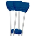 thumbnail image 1 of Vive Sheepskin Crutch Pads & Hand Grips – Comfortable, Breathable, Machine-Washable Crutch Covers – Premium Latex-Free Padding for Armpits & Hands, Blue, 1 of 9