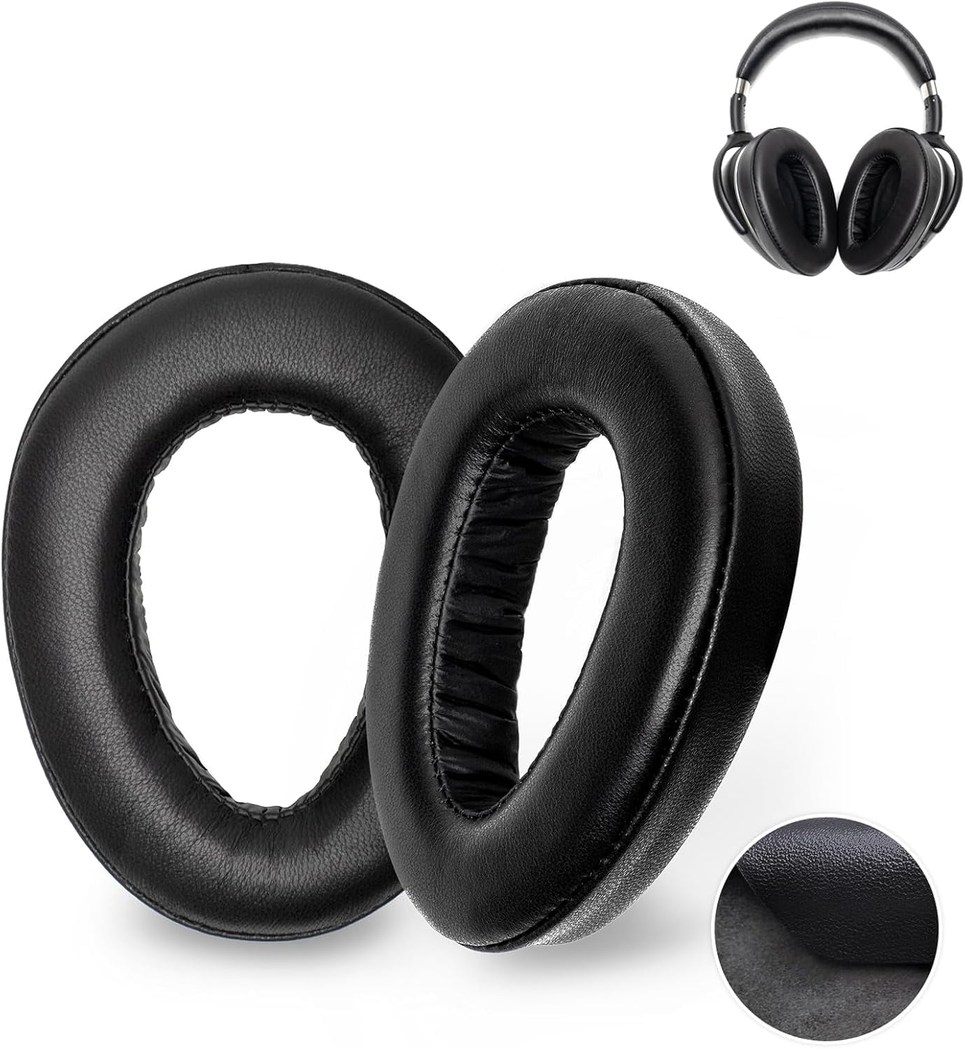 Replacement Ear Cushion Pxc 550 Pads Sheepskin Real Leather