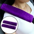 thumbnail image 1 of Sheepskin Seat Covers, Seatbelt Covers, Wool Plush, 10X2 In, Purple, Shoulder Pads, Car, Seat Belt, 2 Pair, 1 of 7