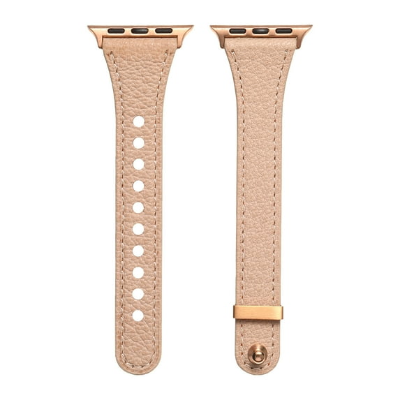 Sheepskin Strap for Apple Watch 10 Band 46mm 42mm 41mm 45mm 40mm 44mm Slim Leather Women Bracelet for iWAtch Series 8 7 se 6 5 Belt (apricot,38mm 40mm 41mm)