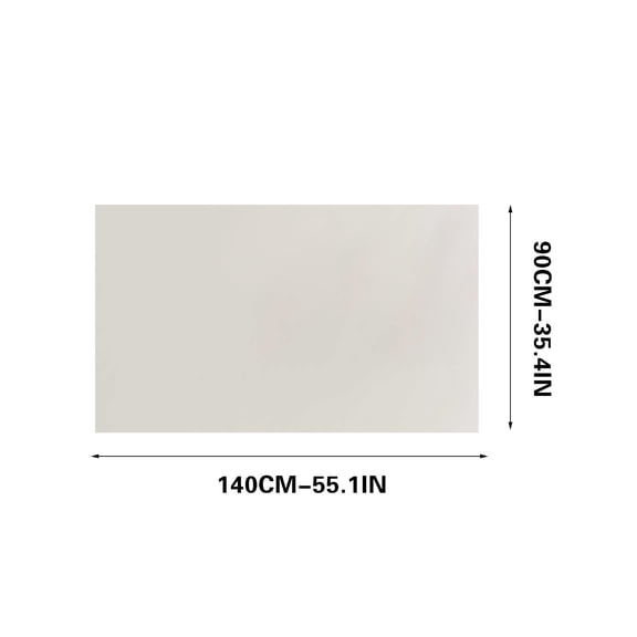 Sheepskin White Tablecloth | Oil Proof Disposable Table Cover for Restaurant, Coffee Table, Parties | Thick Waterproof Plastic, Stain Resistant, Easy Clean | Fits 4.5'x8.9' Rectangular, 7' Round