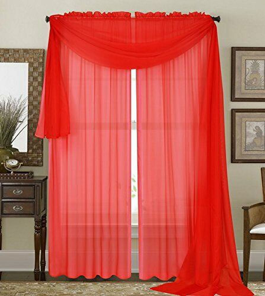 Sheer 2Pc Window Treatments Curtain Panels 84