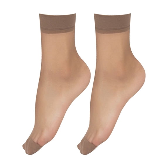 Sheer Ankle Socks for Women, Lightweight Breathable Mesh Dress Socks, Soft Stretch Transparent Casual Sock for Flats, Loafers, Sneakers, Office, Party, Daily Wear, Comfortable Fit Coffee 18-40