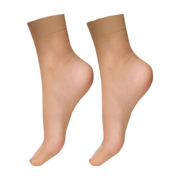 Sheer Ankle Socks for Women, Lightweight Breathable Mesh Dress Socks, Soft Stretch Transparent Casual Sock for Flats, Loafers, Sneakers, Office, Party, Daily Wear, Comfortable Fit Khaki 18-40