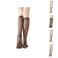 thumbnail image 1 of Sheer Anti-Run Over Knee Compression Socks for Women â Skin Tone Nylon Fabric with Anti- Grip, Breathable and Stretchy Fit, for Daily Commute, Office, or Casual Dress Wear, 1 of 9